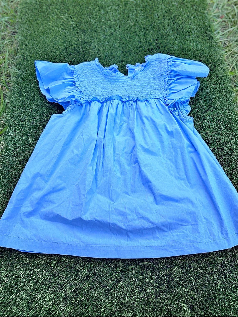 crown & ivy women’s Size Medium (8) Blue Dress Like New